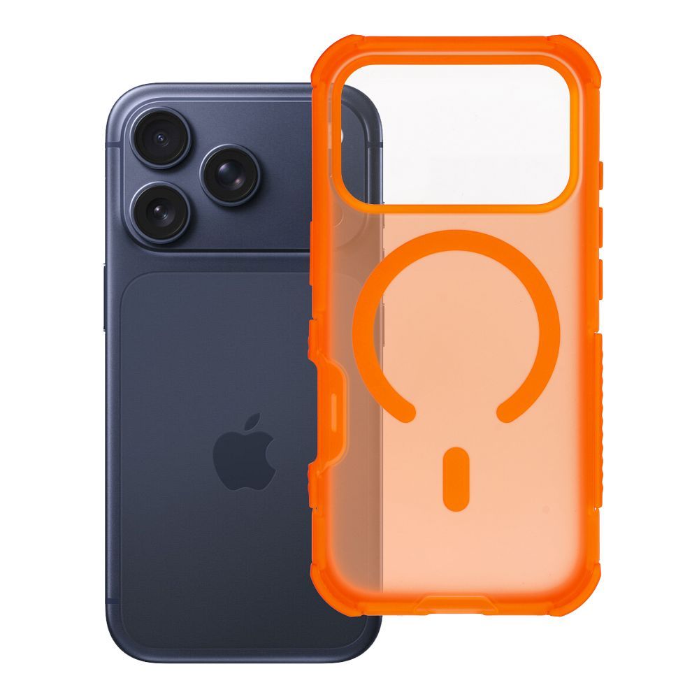Husa Forcell pentru iPhone 18 Pro / 17 Pro F-protect Bumperx Premium Compatible cu Magsafe Portocaliu