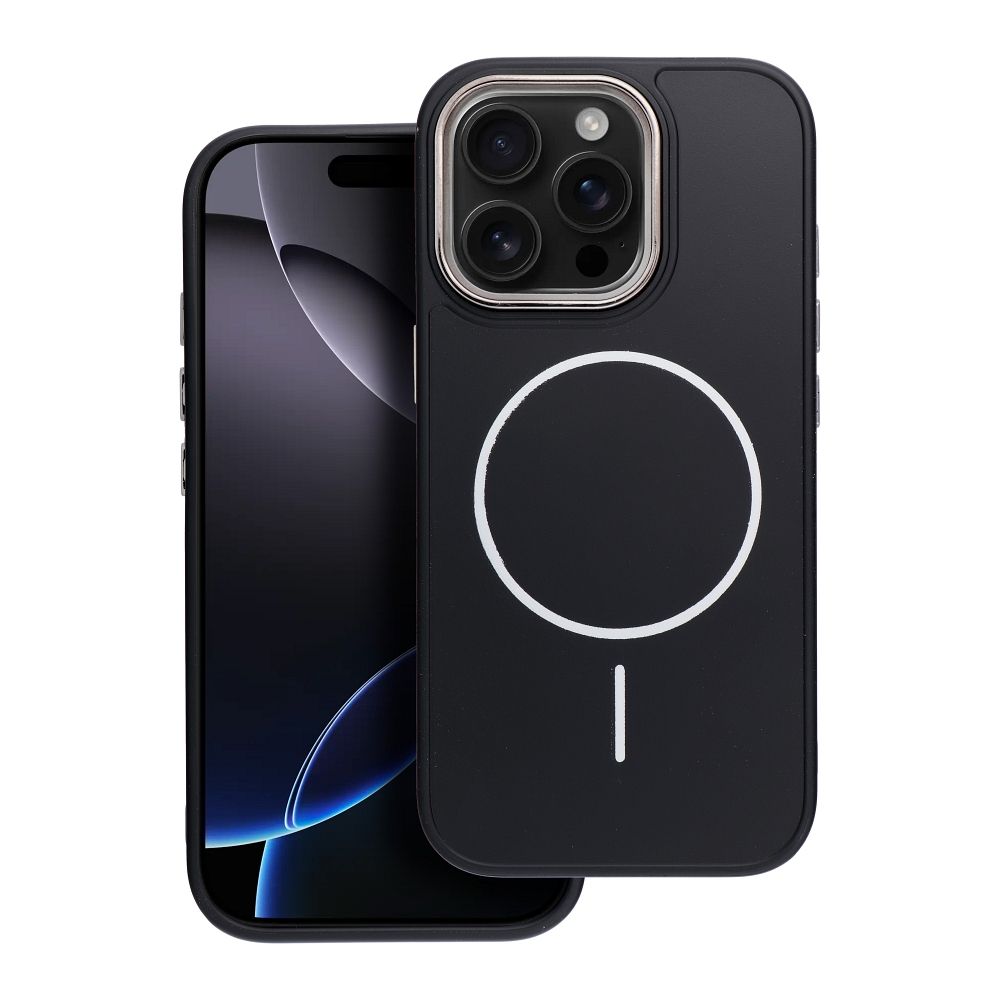 Husa Frame Mag pentru iPhone 12 Compatible cu Magsafe Negru