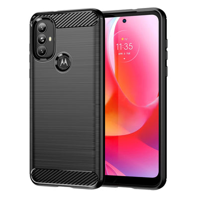 Husa Carbon Flexible Motorola Moto G Power 2022 Negru