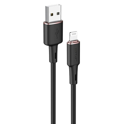 Cablu Acefast MFI USB - Lightning 1.2m, 2.4A Negru (C2-02 Negru)