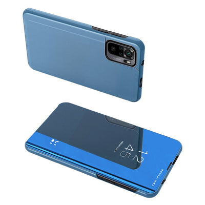 Husa Transparent View Albastru Poco M4 Pro 5G Flip Cover