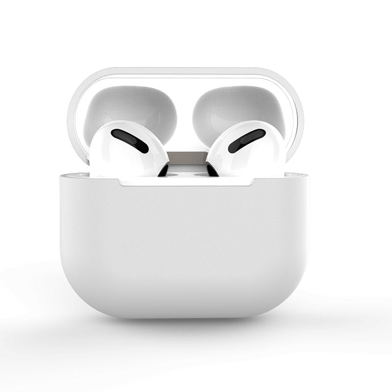 Husa pentru AirPods 2 / AirPods 1 Silicone Soft Cover pentru Casti Alb C)