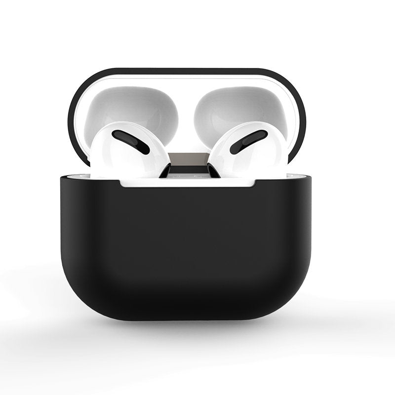 Husa pentru AirPods 2 / AirPods 1 Silicone Soft pentru Casti Negru C)