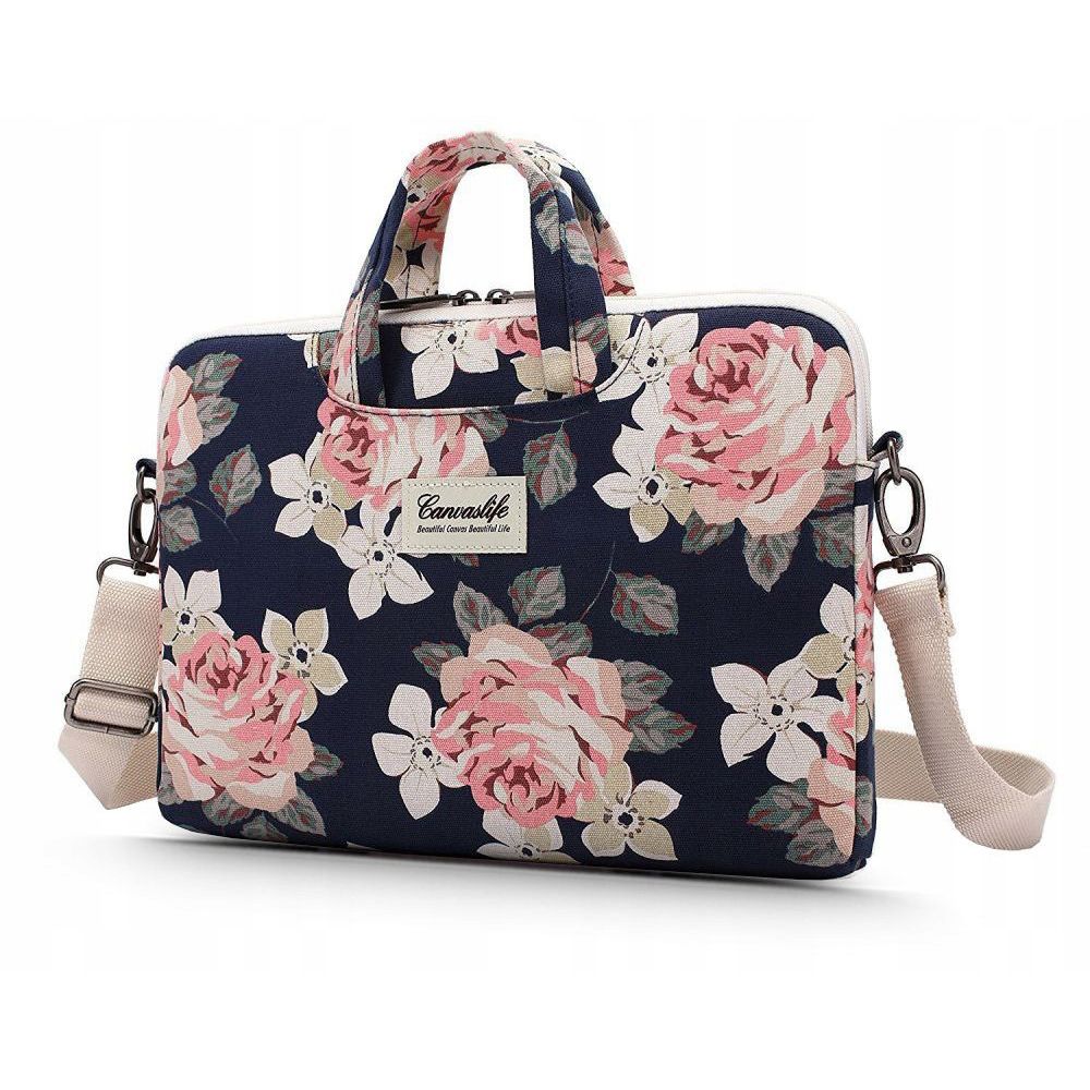 Geanta laptop Canvaslife Briefcase 15-16'' - Bleumarin/Roz