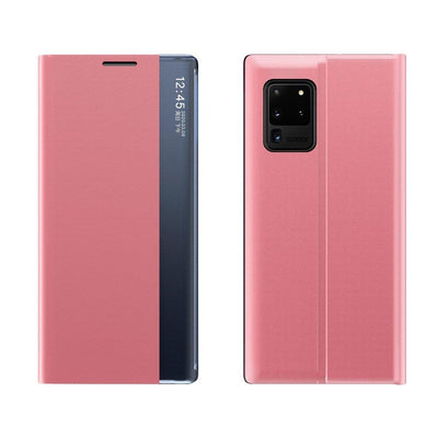 Husa New Sleep Flip Cover pentru Samsung Galaxy A73 Roz