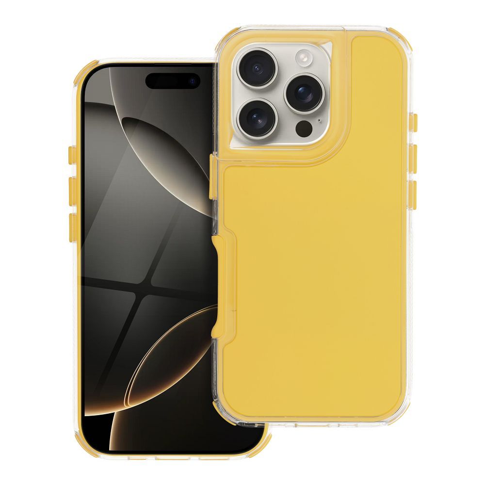 Husa Matrix pentru iPhone 16 PRO Galben