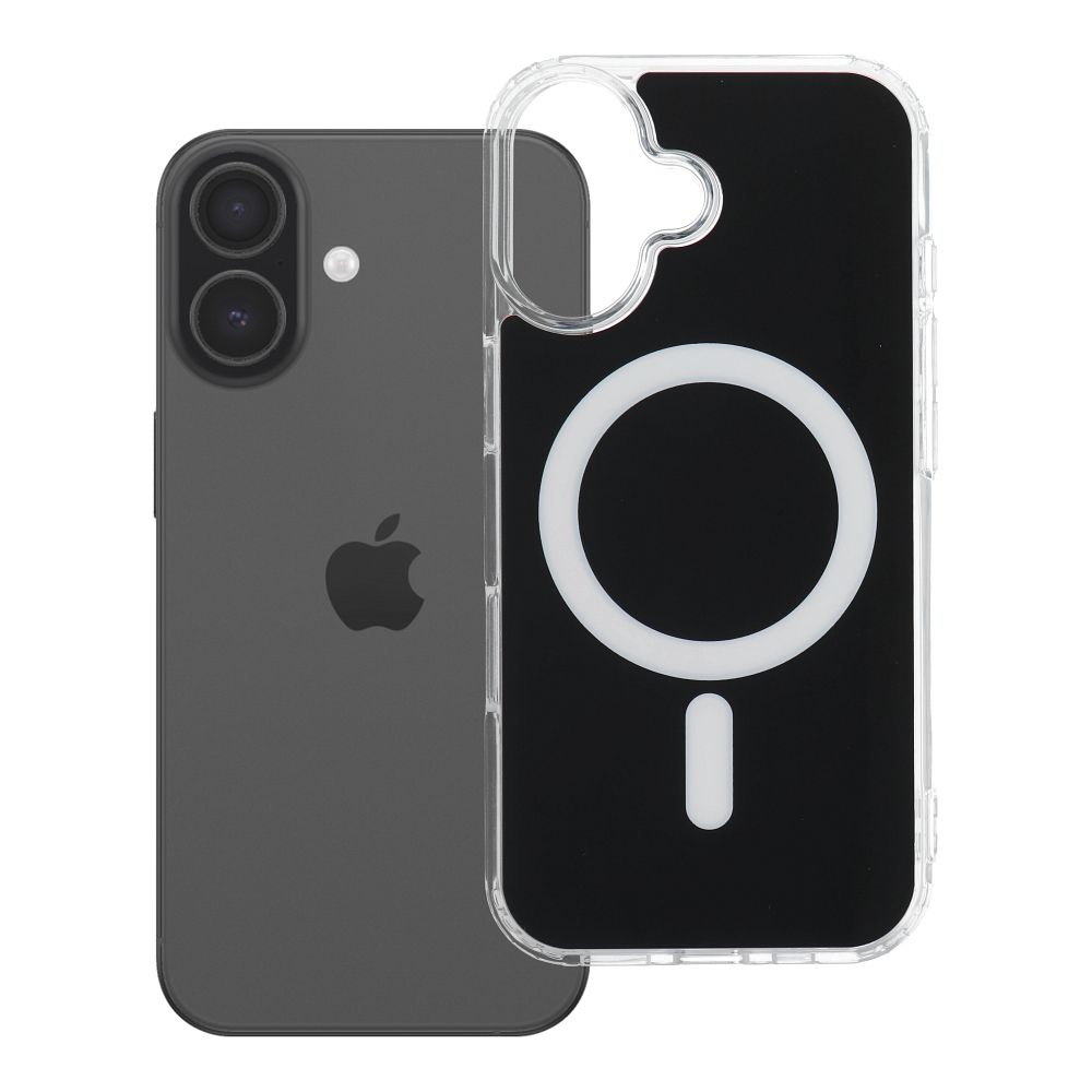Husa Transparent Fusion Mag pentru iPhone 17 Compatible cu Magsafe Negru