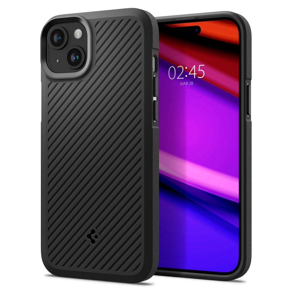 Husa Spigen Core Armor pentru iPhone 15 Plus mat Negru