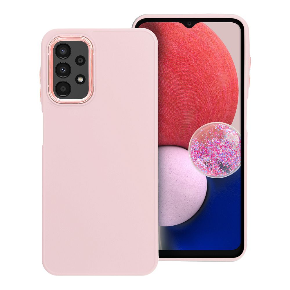 Husa Frame pentru Samsung A13 4G Powder Roz
