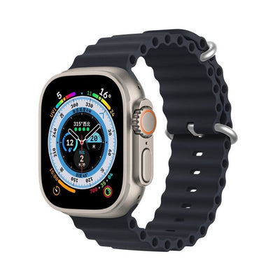 Curea DUX Ducis Ocean Wave Silicone pentru Apple Watch 38 / 40 / 41 Mm Graphite