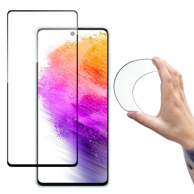 Folie Wozinsky Full Cover Flexi Nano Glass Film sticla cu A Frame pentru Samsung Galaxy A73 Transparent