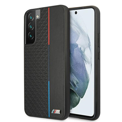 Husa BMW M Collection Triangles pentru Samsung Galaxy S22+ - Negru