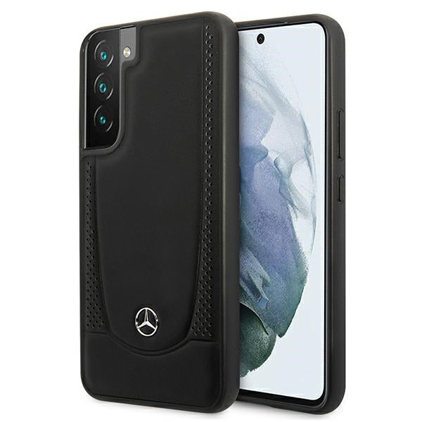 Husa Mercedes Leather Urban Line pentru Samsung Galaxy S22+ - Negru