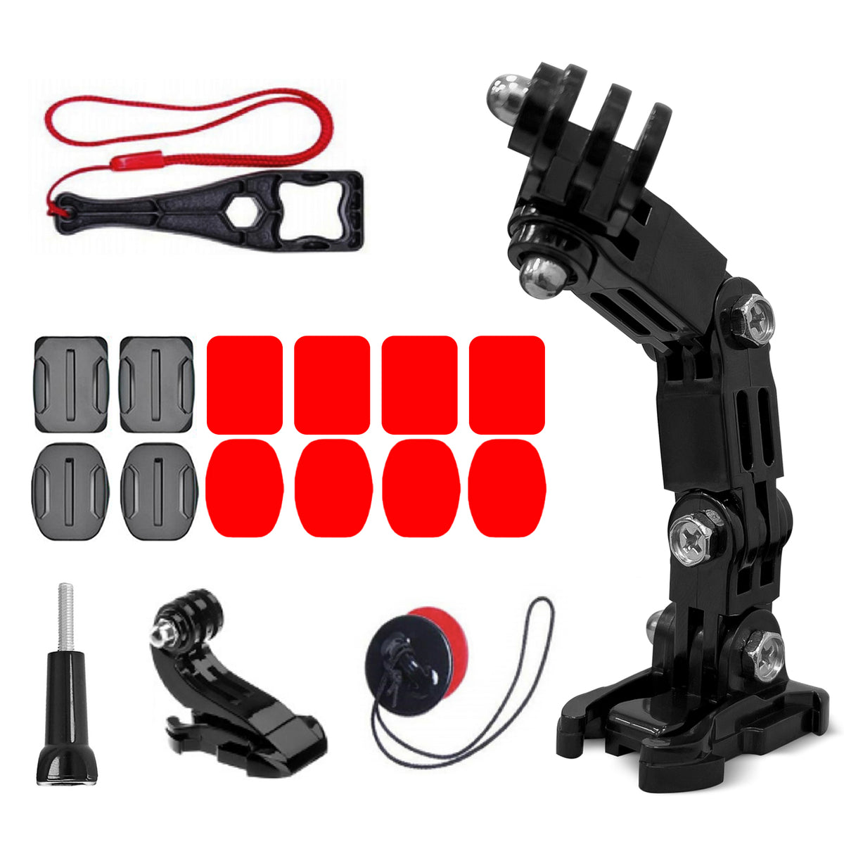 Suport Gopro Set Of Helmet Mounting Accessories pentru Gopro, DJI, Insta360, Sjcam, Eken Sports Cameras (Gopro Cycling H