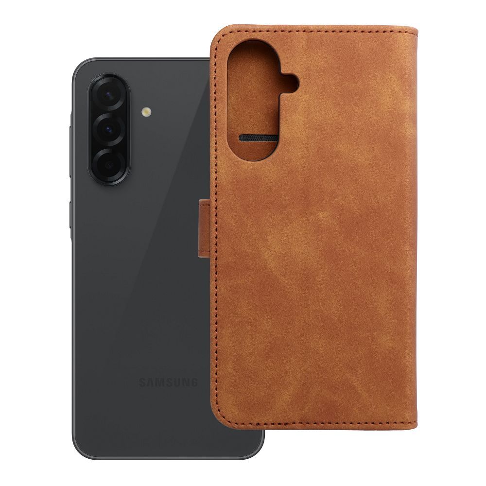 Husa Tender Book pentru Samsung A36 5G Maro