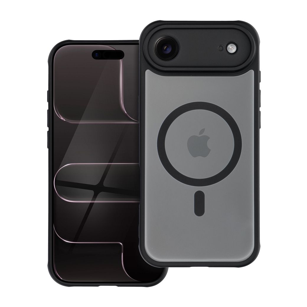 Husa Full mat Mag pentru iPhone 17 AIR Compatible cu Magsafe Negru