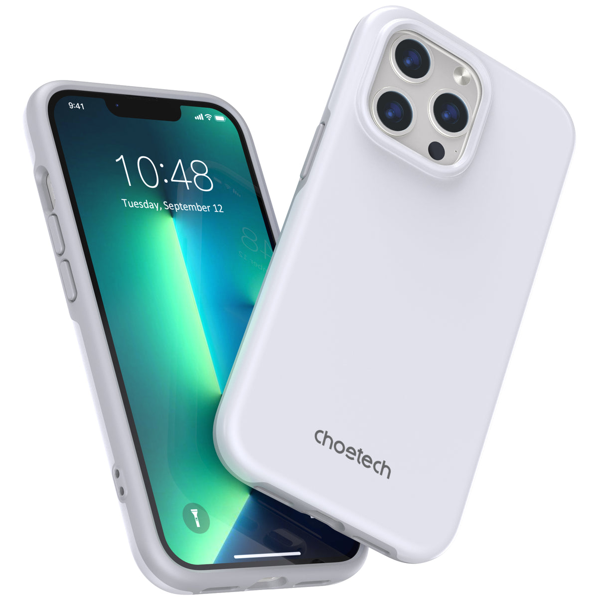 Husa Choetech MFM Anti-drop Made pentru Magsafe pentru iPhone 13 Pro Alb (Pc0113-mfm-wh)