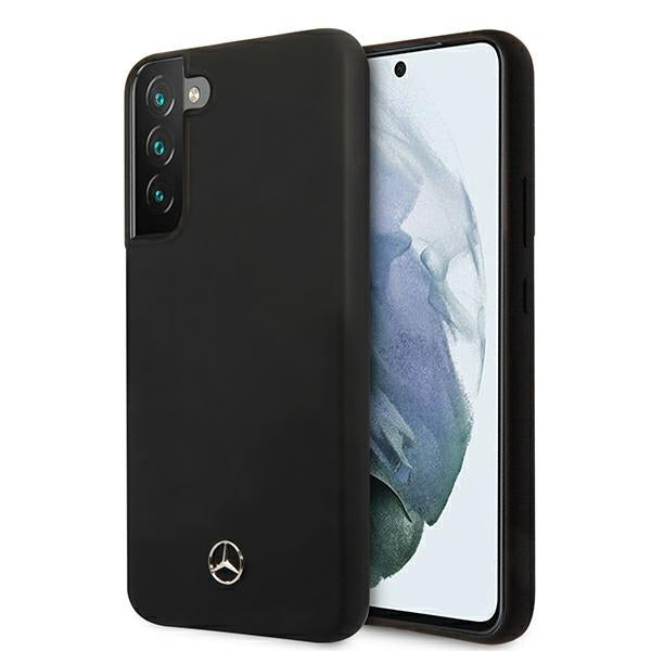 Husa Mercedes Silicone Line pentru Samsung Galaxy S22+ - Negru