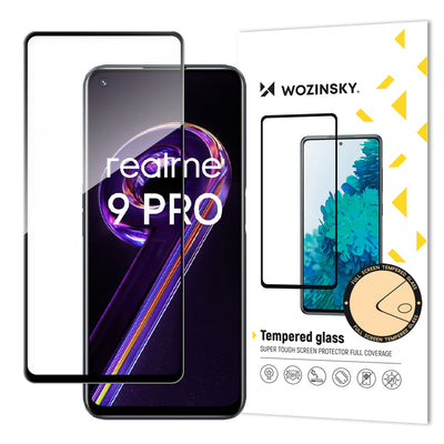 Folie Wozinsky sticla Full Glue Super Tough protectie Full Coveraged cu Frame Husa Friendly pentru Realme 9 Pro Negru