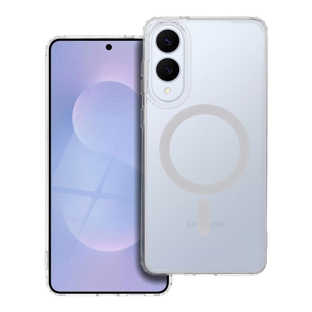 Husa Frost Mag pentru Samsung S25 Edge Compatible cu Magsafe Transparent Frozen