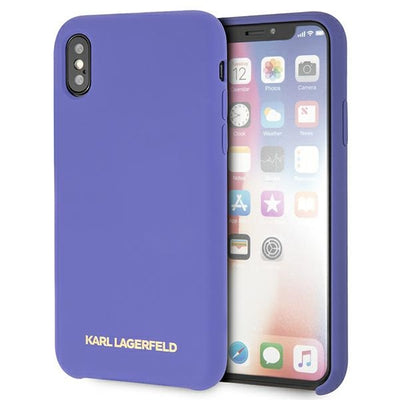 Husa Karl Lagerfeld Silicone iPhone X/Xs - Mov