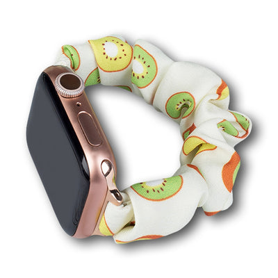 Curea Fabric pentru Apple Watch 38 / 40 / 41 Mm Bracelet Rubber Band - Kiwi
