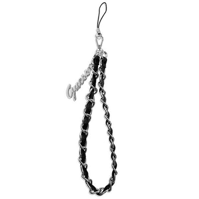 Curea Guess Gustsassk Phone Negru/Negru Chain Metal Logo Charm