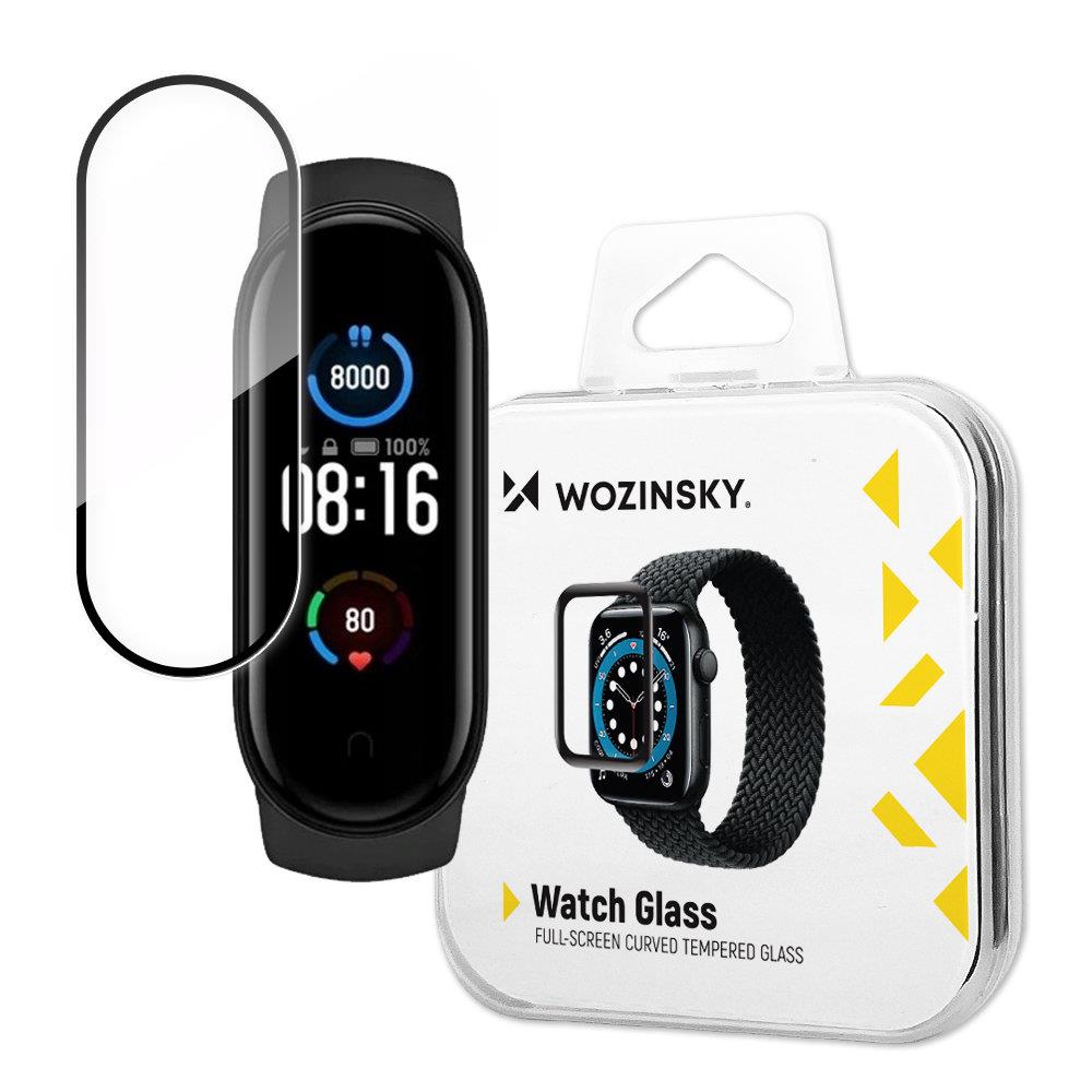 Curea Wozinsky Watch sticla hibrida pentru Xiaomi Mi Band 5 Negru