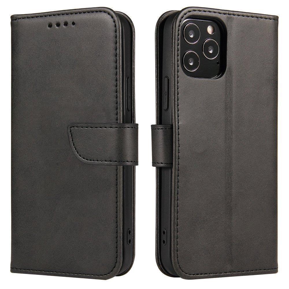 Husa Magnet Elegant Cover Cover cu A Flap And Stand Function pentru Samsung Galaxy M53 5G Negru
