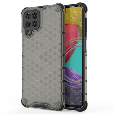 Husa Honeycomb Armored Cover cu A Gel Frame pentru Samsung Galaxy M53 5G Negru