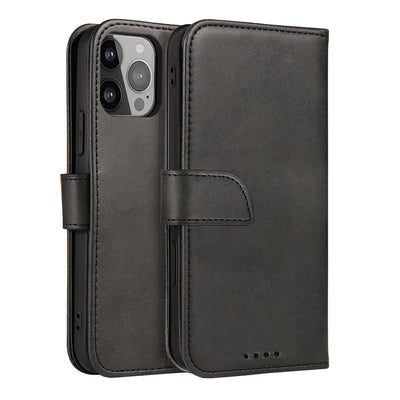 Husa Magnet An Elegant Cover cu A Flap And Stand Function iPhone 14 Max Negru