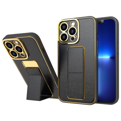 Husa New Kickstand pentru iPhone 13 Pro Max cu Stand Negru