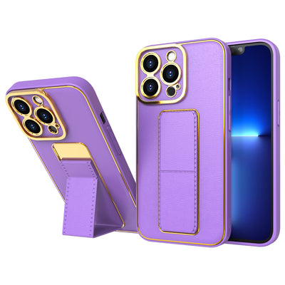 Husa New Kickstand pentru iPhone 12 Pro cu Stand Mov