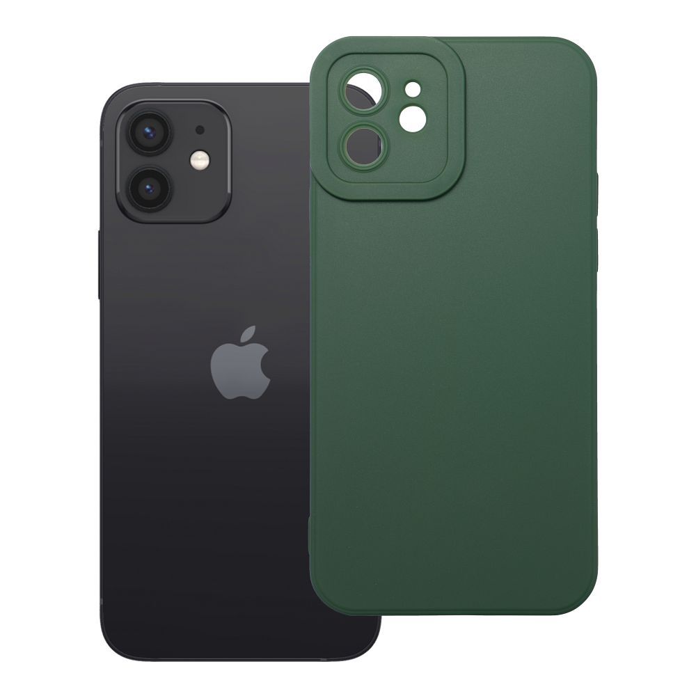 Husa Matt 2.0 pentru iPhone 12 Verde inchis