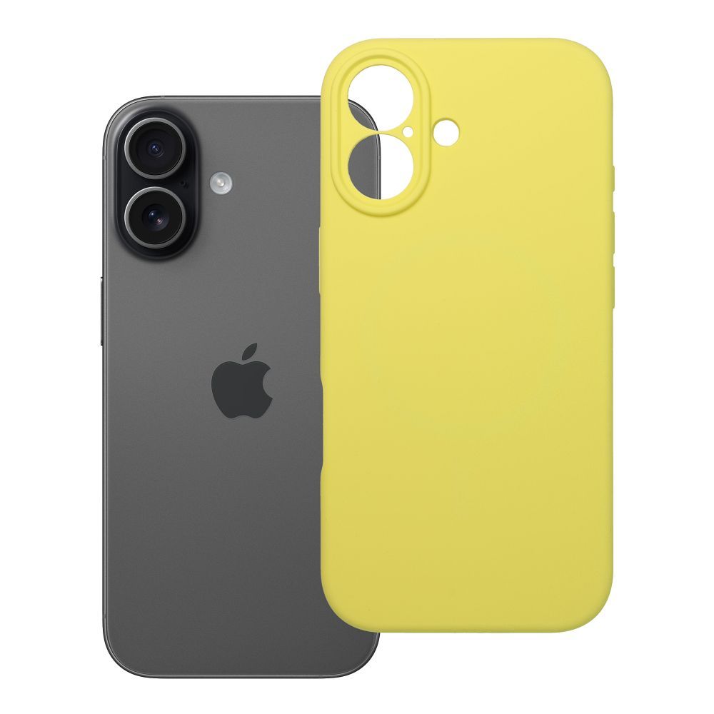 Husa pentru iPhone 17 Silicone 2mm (Camera Protection) Compatible cu Magsafe Galben
