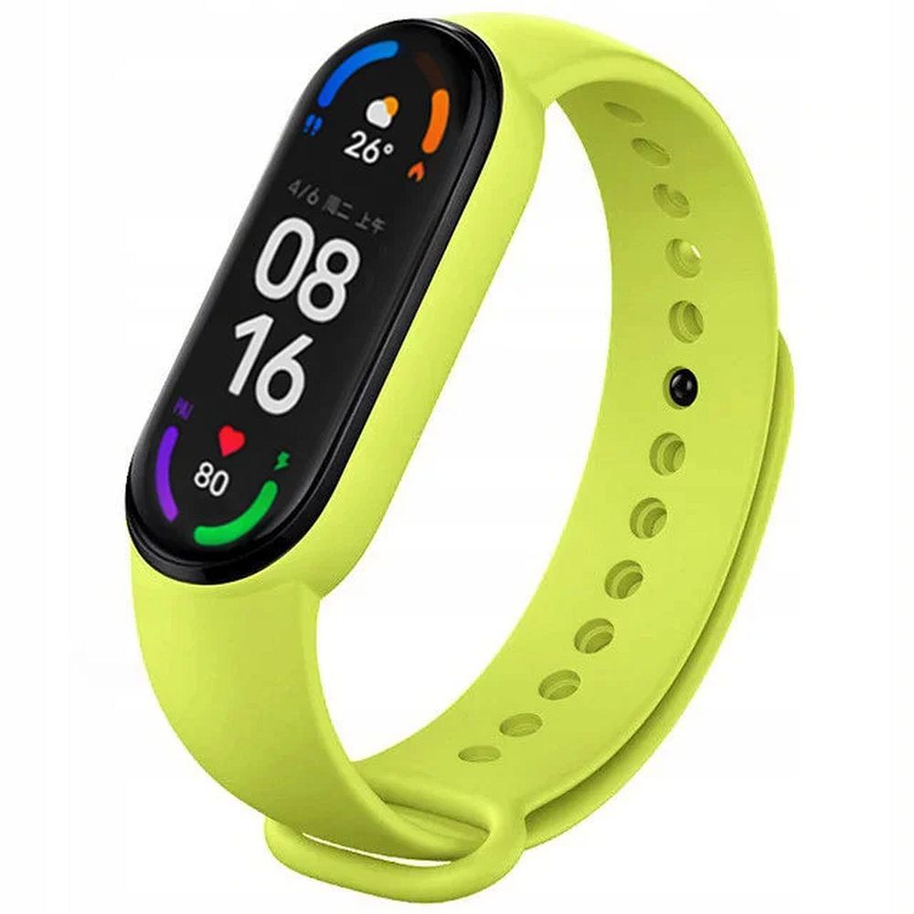 Curea Silicone pentru Xiaomi Mi Band 5 / 6 / 7 Verde (05)