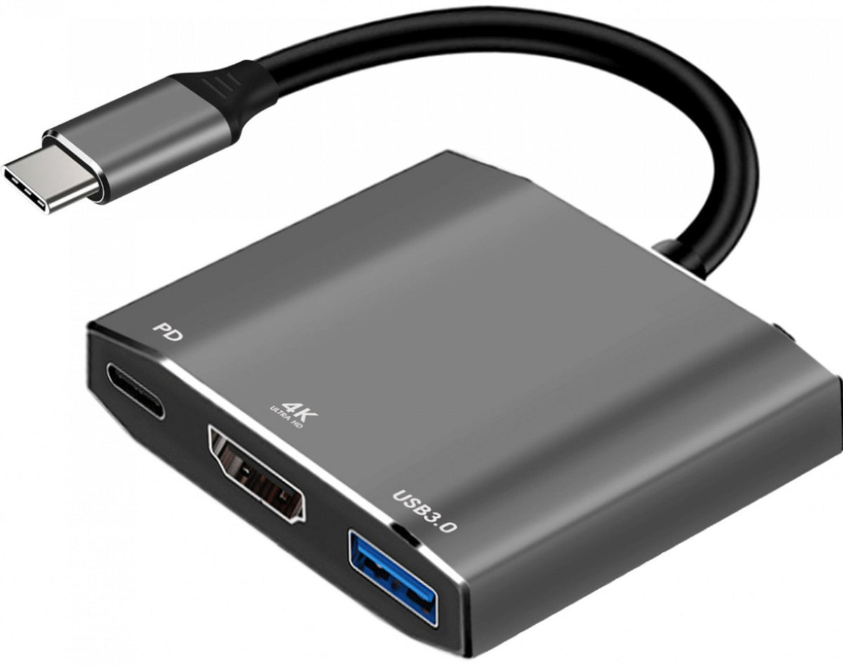 Adaptor Art HUB 3in1 USB C Argintiu