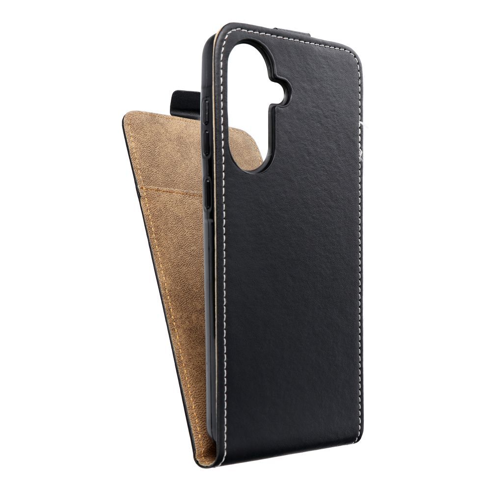 Husa Vertical Flip pentru Samsung A36 5G Slim Flexi Fresh Negru