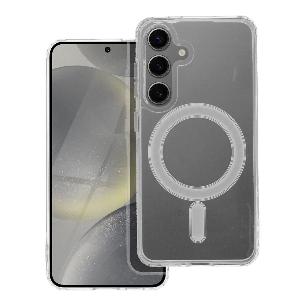 Husa Transparent Mag (STR) pentru Samsung S24 Compatible cu Magsafe Transparent