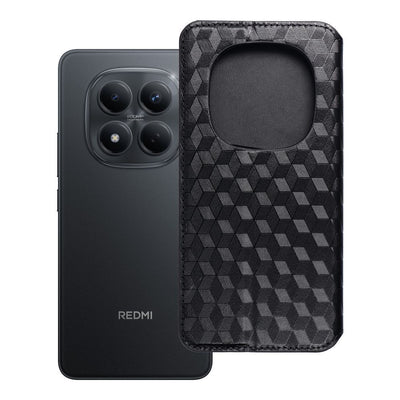 Husa Cubic Book Flip pentru Xiaomi Redmi Note 15 PRO 5G Negru