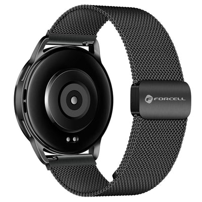 Curea Forcell To Samsung Galaxy Watch F-design Fs11 Magnetic Steel 20 Mm Negru