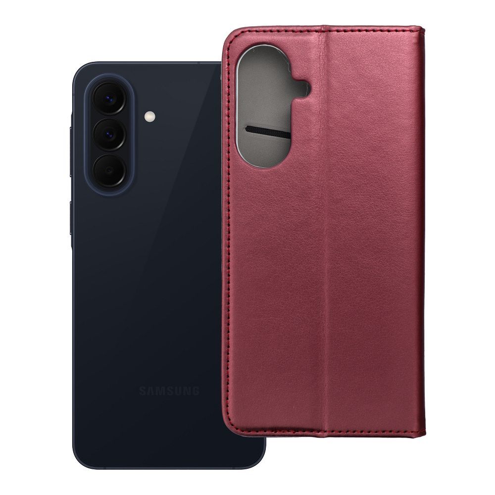 Husa Flip pentru Samsung A57 5G Smart Magneto Burgundy