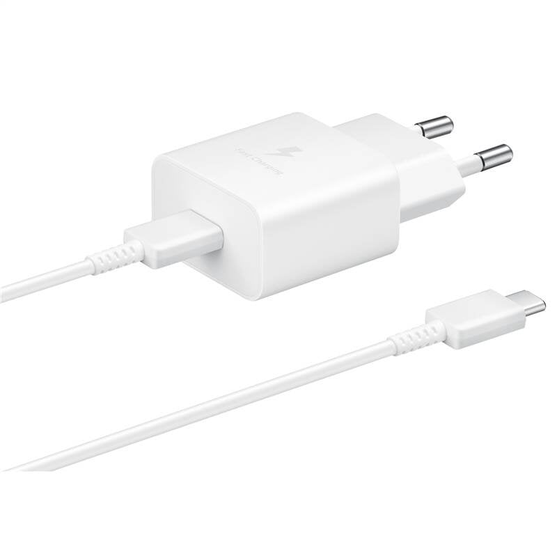 Cablu Ep-t1510ewe + Ep-da705bwe Samsung 15W Travel Incarcator + Usb-c/Usb-c Data Alb (OOB )