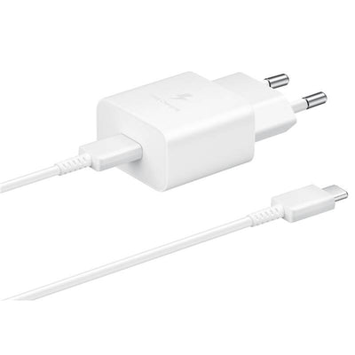 Cablu Ep-t1510ewe + Ep-da705bwe Samsung 15W Travel Incarcator + Usb-c/Usb-c Data Alb (OOB )