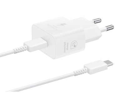 Cablu Ep-t2510ewe + Ep-dn980bwe Samsung Usb-c 25W Travel Incarcator + Usb-c Data Alb (OOB )