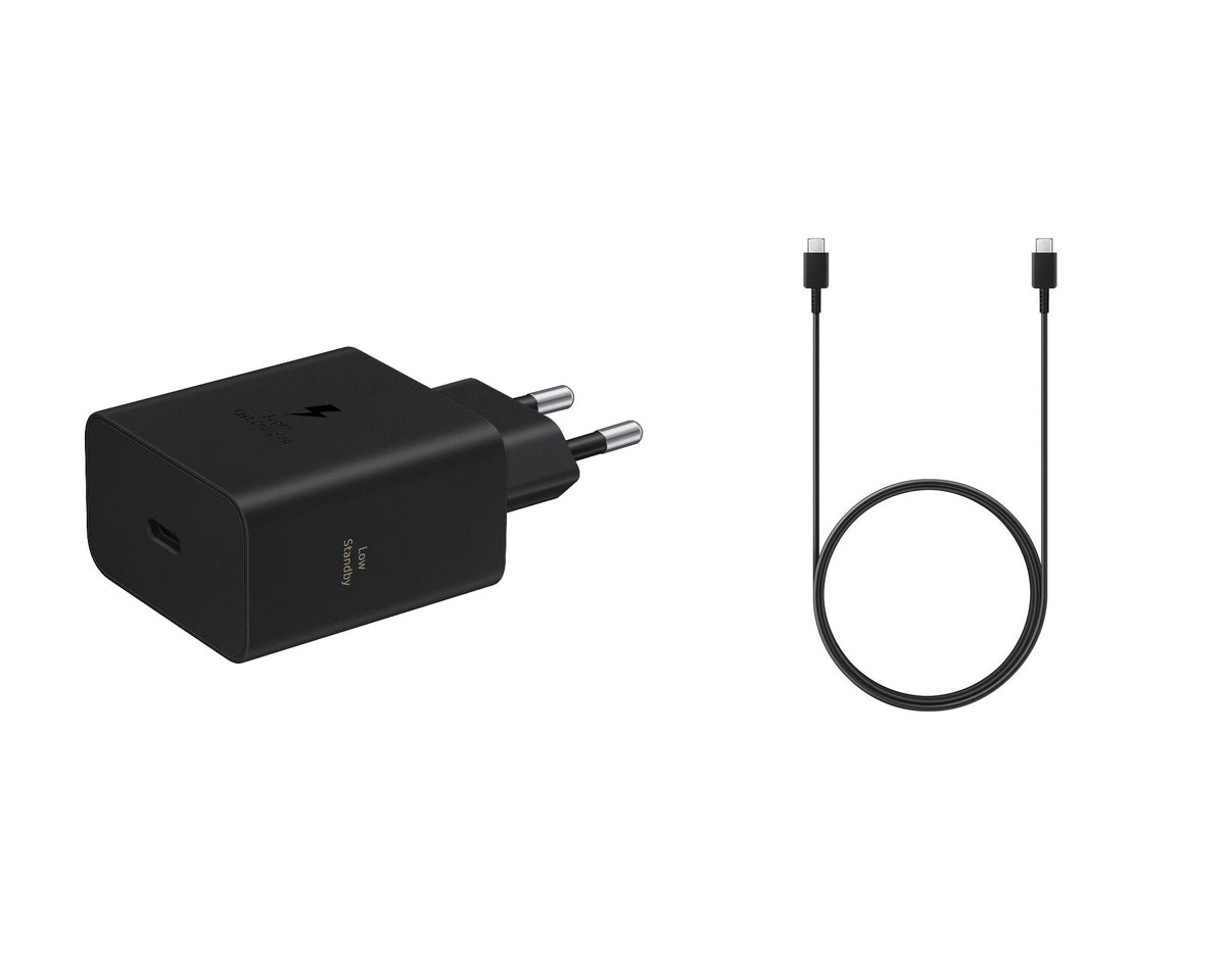 Cablu Ep-t6010nbe + Ep-da705bbe Samsung Usb-c 60W Travel Incarcator + Usb-c/Usb-c Data 3A Negru (OOB )