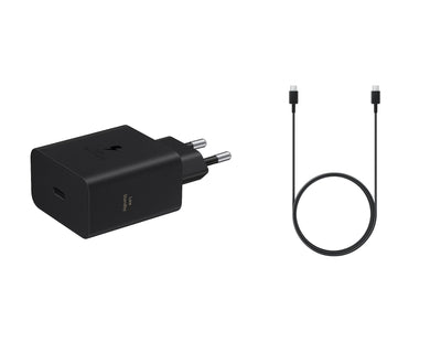 Cablu Ep-t6010nbe + Ep-da705bbe Samsung Usb-c 60W Travel Incarcator + Usb-c/Usb-c Data 3A Negru (OOB )