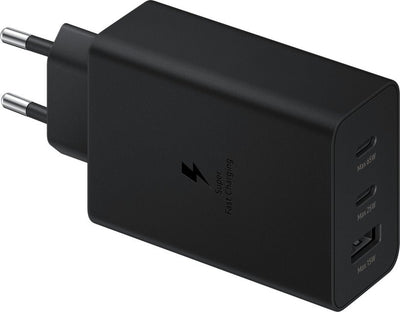 Incarcator Ep-t6530nbe Samsung Trio (2xUSB-C,1xUSB-A) 65W Travel Negru (Damaged Package)