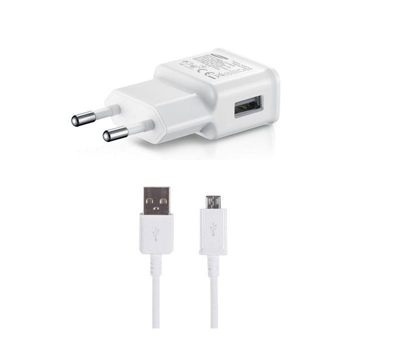 Cablu Ep-ta200ewe + Samsung 15W Travel Incarcator + Microusb Data Alb (OOB )