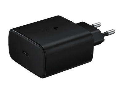 Cablu Ep-ta845xbe Samsung Usb-c 45W Travel Incarcator + Usb-c/Usb-c Data Negru (Damaged Package)